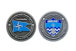 Custom Challenge Coins_Commander Coins_Silver Antique Hard Enamel_NATO Coins