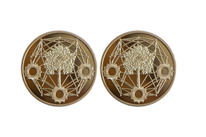 Custom Gold Coins. Fine Design High Precision Embossing with Polished Plate Finish.